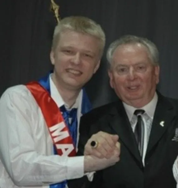 Rudy Langlet with Rex Maughan, founder of Forever, in 2005